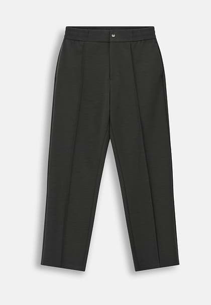 Joggers in Wool Blend WOOLTECH, Military Green, hi-res