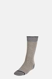 Striped Cotton Socks, Grey, hi-res