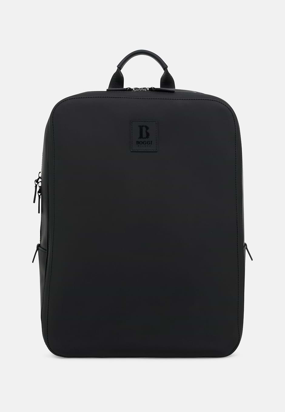 Rucksack in Rubberised Technical Fabric, Black, hi-res