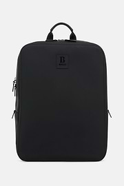 Rucksack aus gummiertem technischem Gewebe, Schwarz, thumb, 1