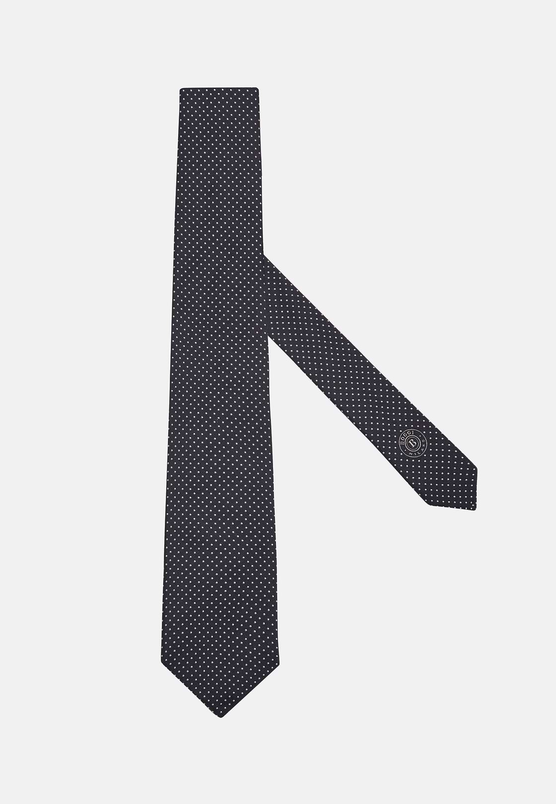 Jacquard-seidenkrawatte, Navy blau, hi-res