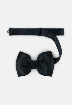 Black Knotted Silk Bow Tie