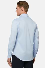 Poloshirt Aus Japanischem Jersey Regular Fit, Hellblau, hi-res