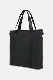 Tote Bag aus gummiertem Gewebe, Schwarz, thumb, 4