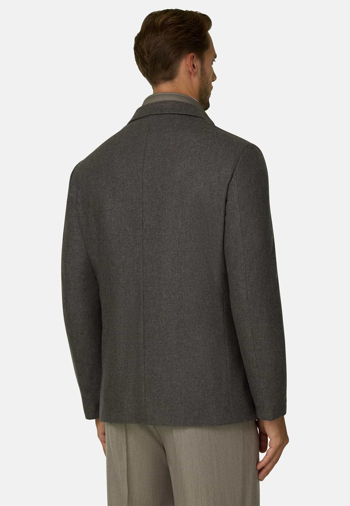TWIST | Blazer in Wool Flannel, Taupe, hi-res, 4