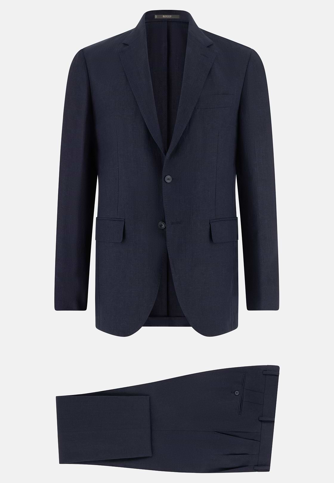 Pure Linen Suit, Navy blue, hi-res, 6