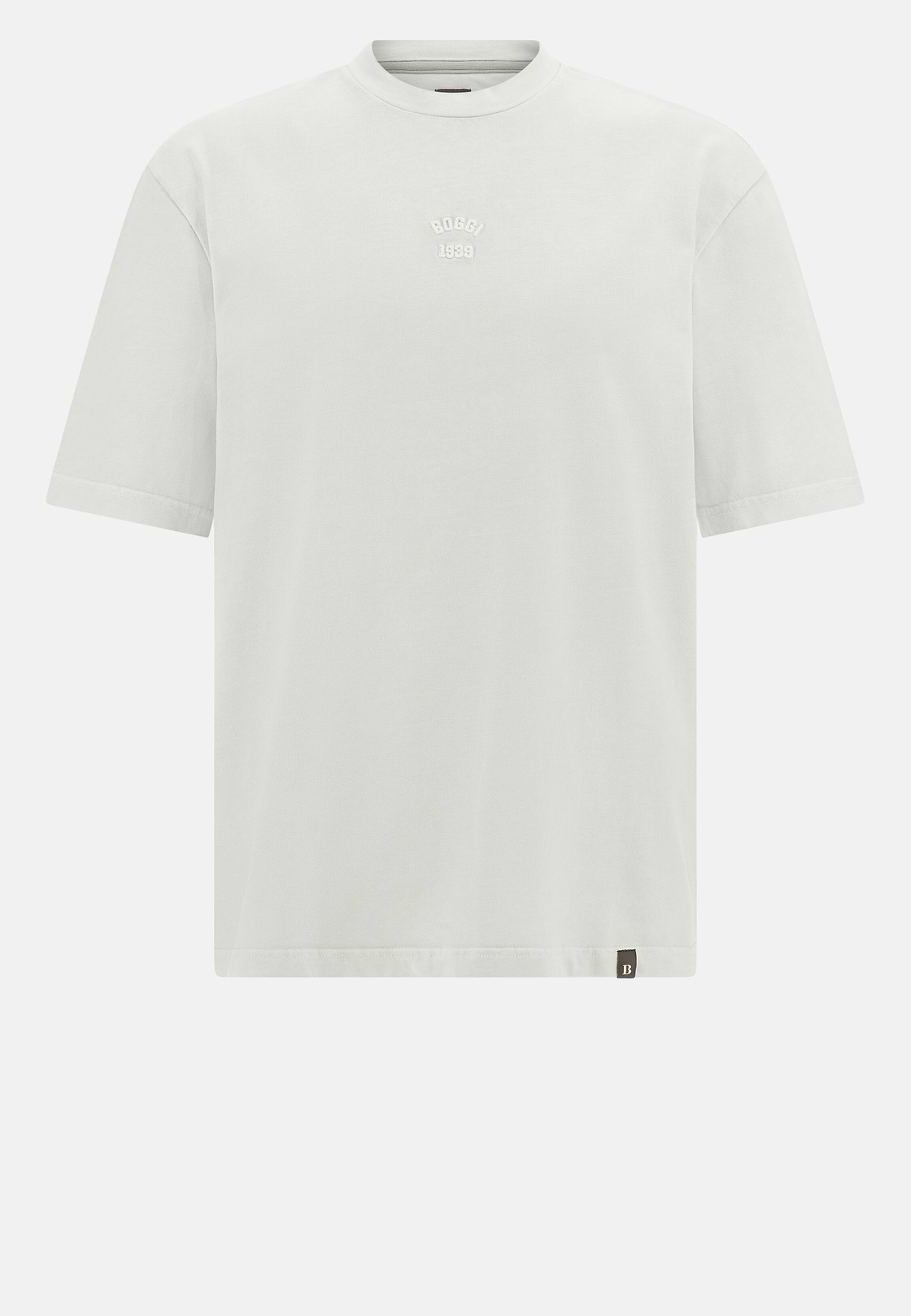 T-Shirt In Jersey Di Cotone, Ghiaccio, hi-res
