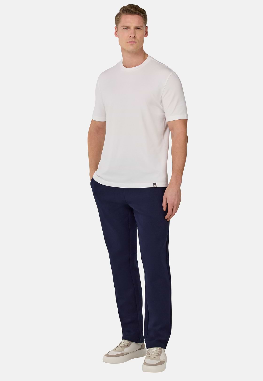 Pantalon En Coton Mélangé Scuba Léger, bleu marine, hi-res