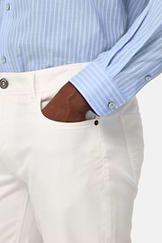 Camicia In Popeline Di Cotone A Righe Regular, Azzurro, hi-res