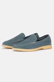 Aria Suede Loafers, Light Blue, hi-res