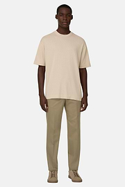 T-shirt Maille En Coton Pima, Sable, thumb, 2
