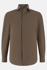 Polohemd Aus Japanischem Jersey Regular Fit, Braun, thumb, 6