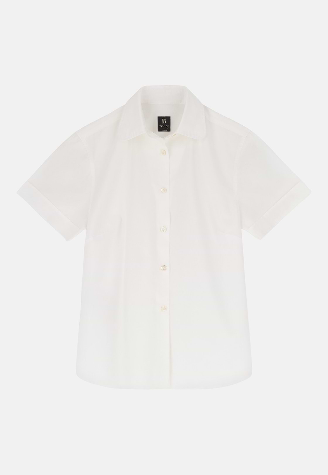 Camicia In Cotone Regular Fit, Bianco, hi-res, 5