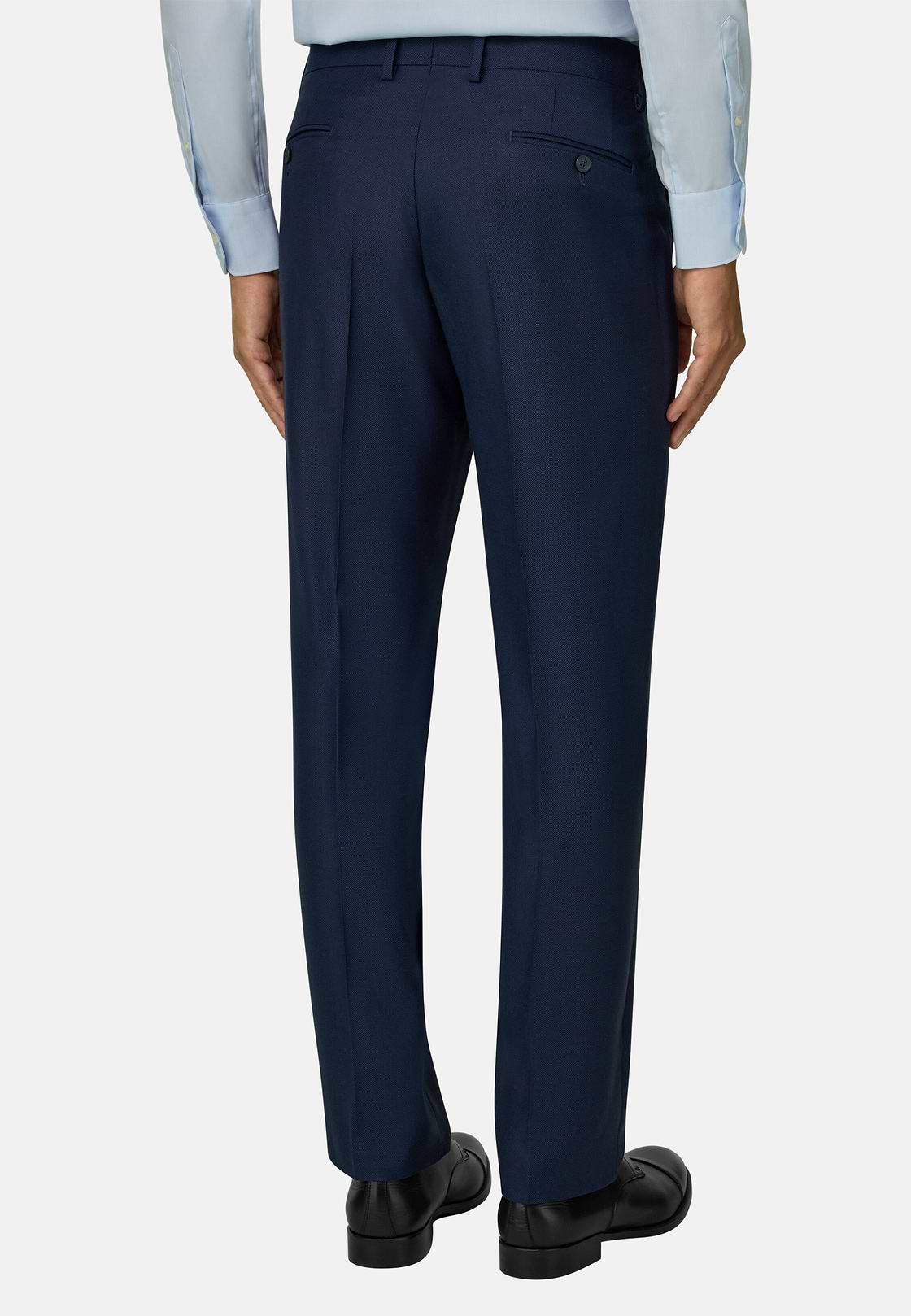 Pure Wool Bird's Eye Trousers, , hi-res, 5