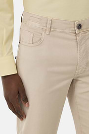 Stretch Cotton/Tencel Jeans, Sand, hi-res