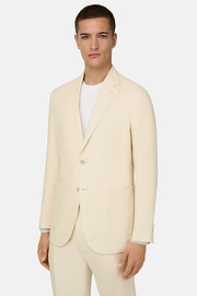 Herringbone Linen Suit, Sand, thumb, 1