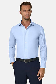 Polo En Jersey Japonais Regular Fit, Bleu clair, thumb, 1