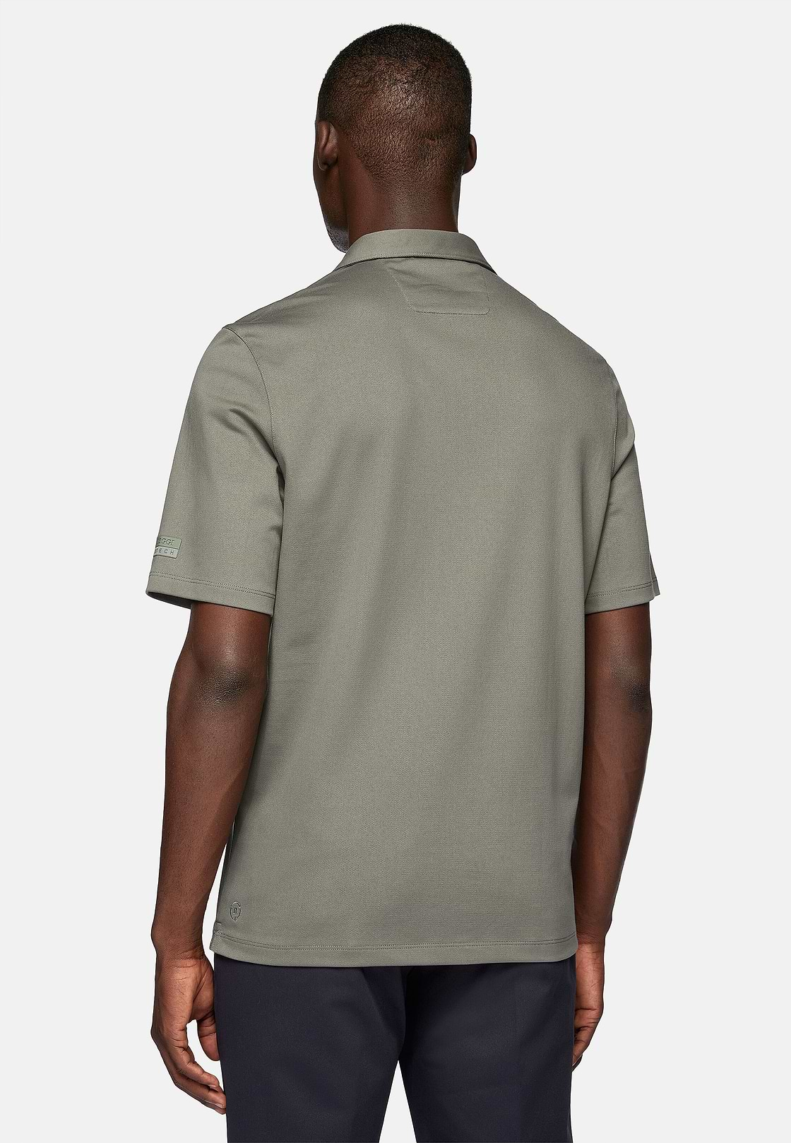 High-Performance Piqué Polo Shirt, Green, hi-res