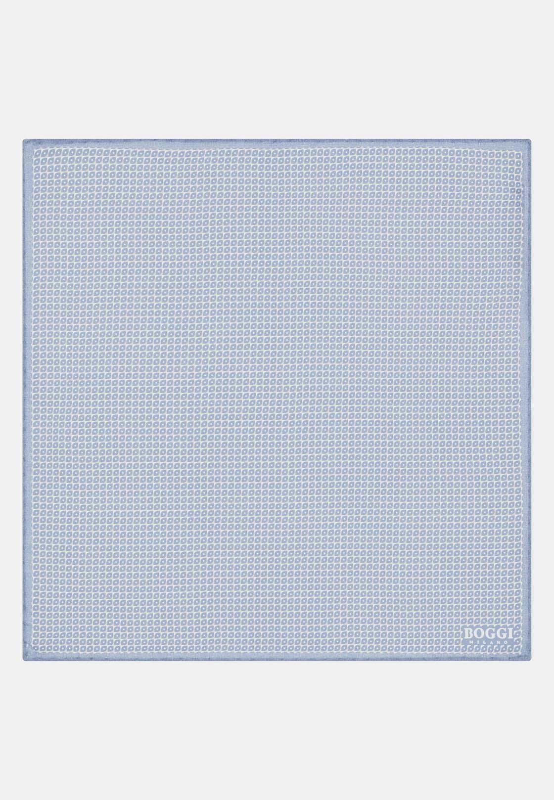Pochette À Microfantaisie En Soie, Bleu clair, hi-res