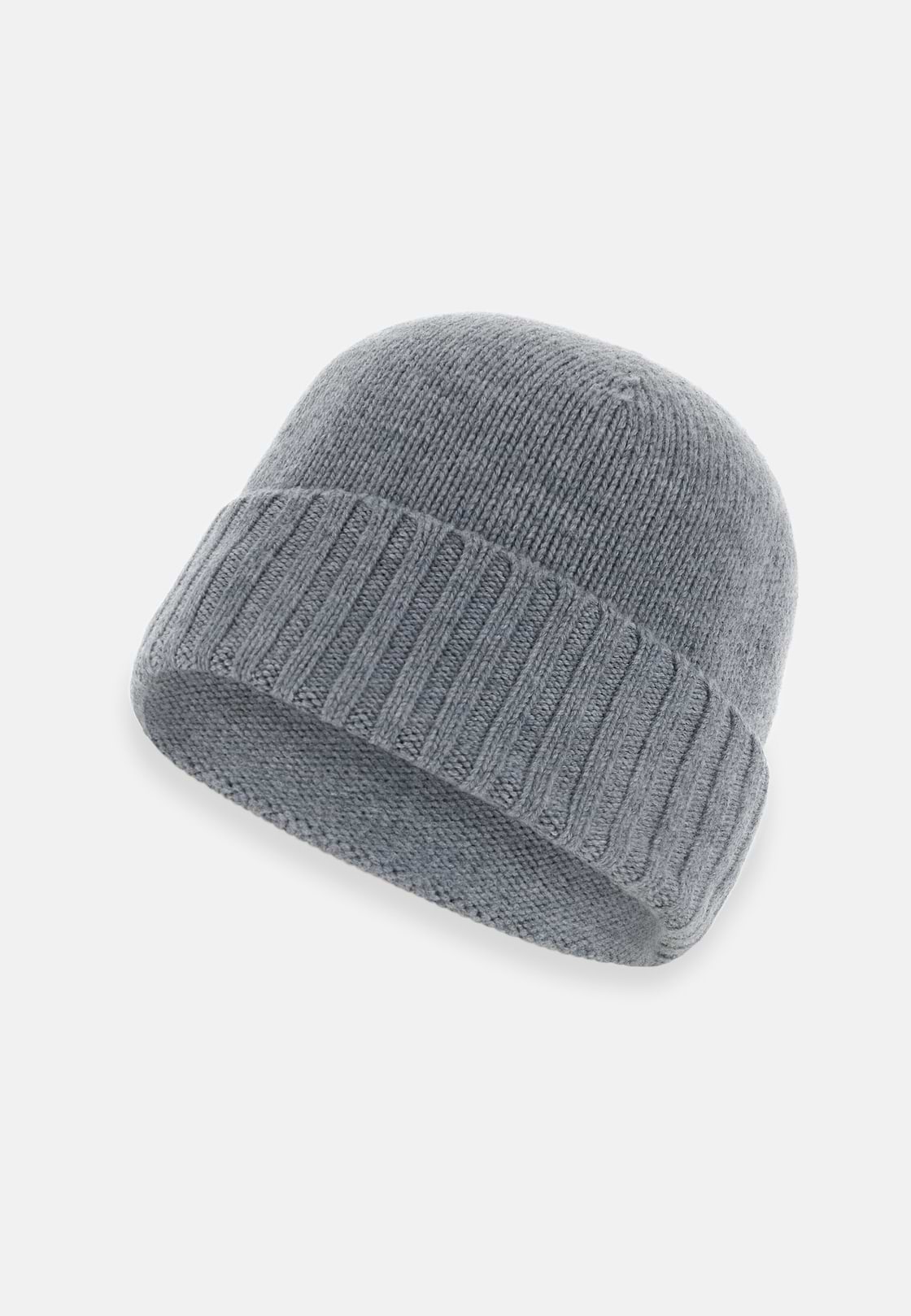 Beanie in Wool Blend, Light grey, hi-res, 3