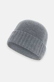 Beanie in Wool Blend, Light grey, thumb, 3