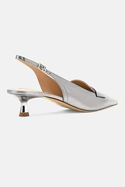 Laminated Leather Slingbacks, DKSL, thumb, 5