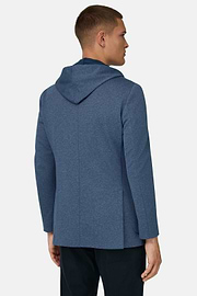 Sweatjacke Madison aus elastischem Baumwollmix, Air-blau, thumb, 3