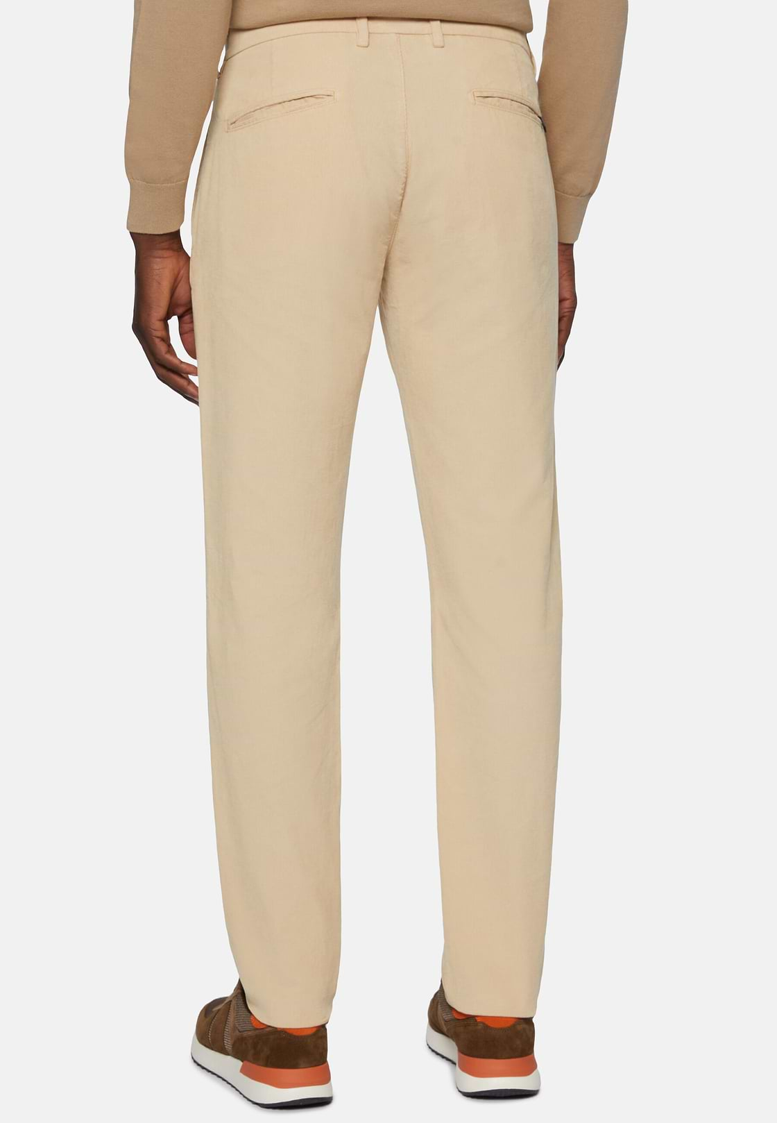 Light Corduroy Trousers, Beige, hi-res