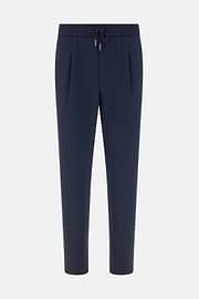 Hose Aus Wolle Mit Kordelzug, Navy blau, thumb, 5