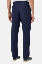 Pantalon En Lin, bleu marine, hi-res