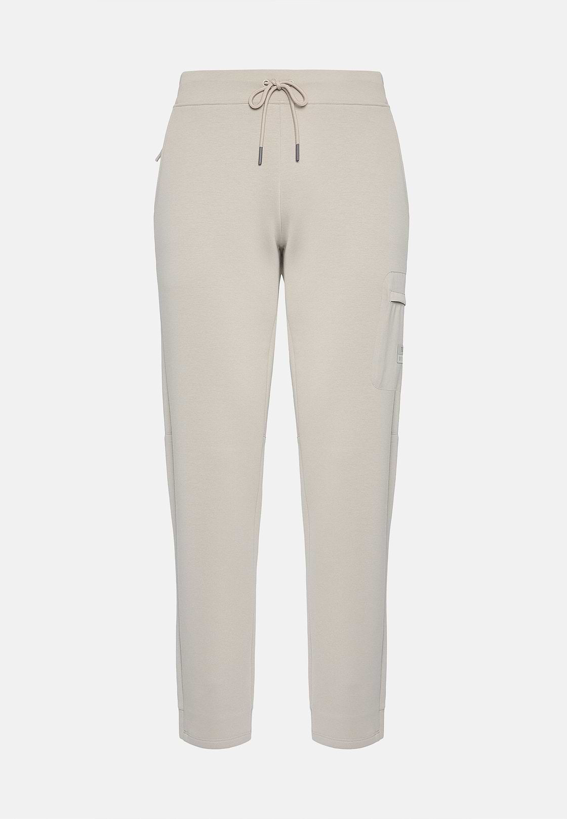 Lightweight Scuba Cotton Blend Trousers, Sand, hi-res