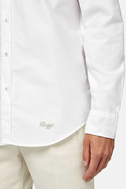 Chemise En Coton Oxford Bio Coupe Droite, Blanc, hi-res