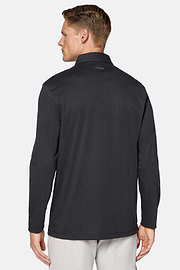 High-Performance Piqué Polo Shirt, Charcoal, hi-res