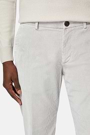 Pantalon En velours Extensible, Gris, hi-res