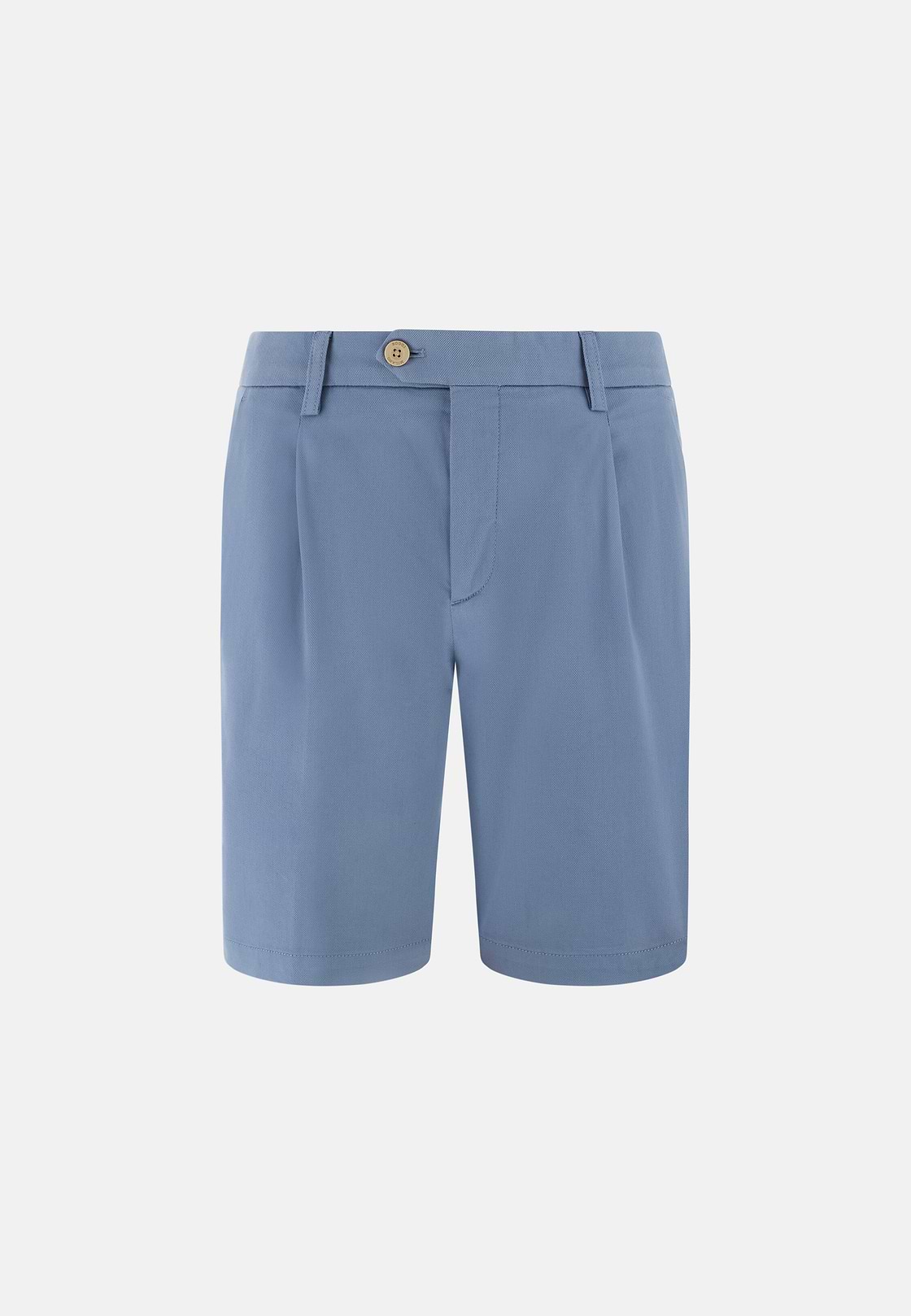 Bermudahose Aus Elastischem Tencel, Air-blau, hi-res, 5