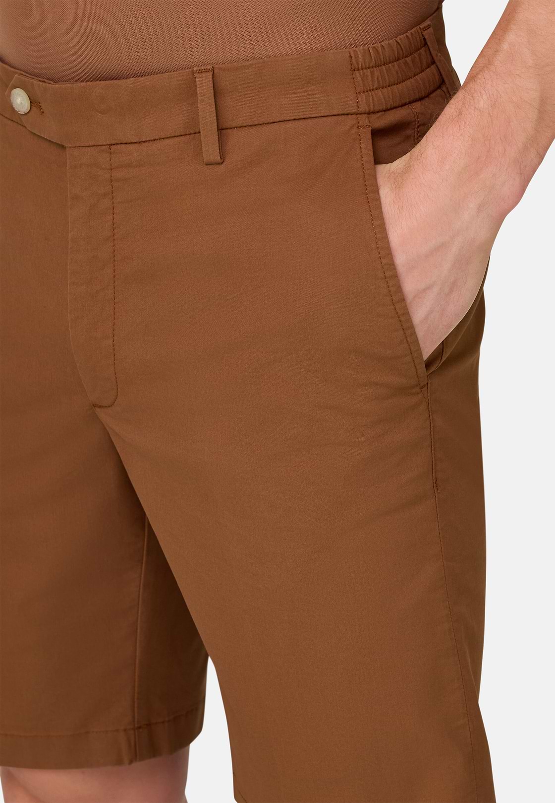 Bermudahose Aus Elastischem Nylon, Orange, hi-res, 4