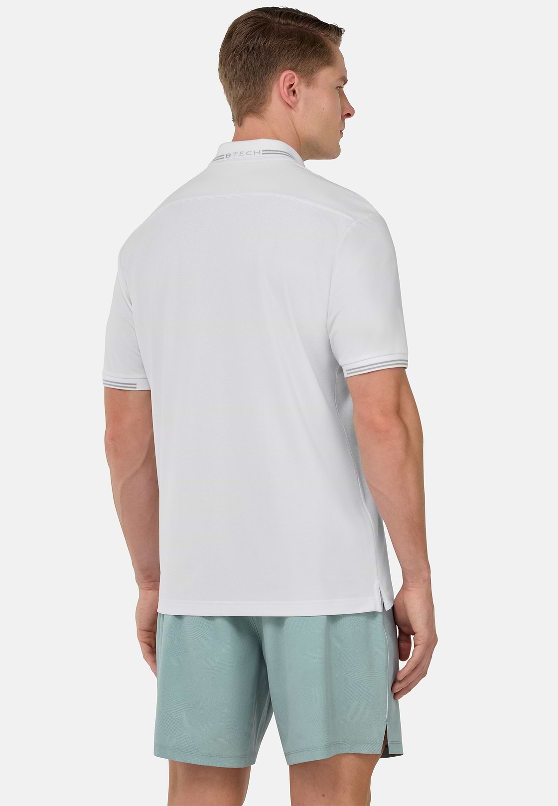 Cool Jade-Fresh Piqué Polo Shirt, White, hi-res