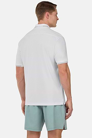 Cool Jade-Fresh Piqué Polo Shirt, White, hi-res
