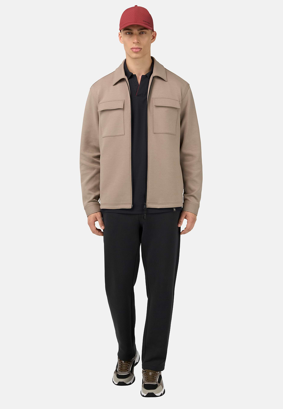 Veste Chemise Nexus En Tissu Technique, Taupe, hi-res