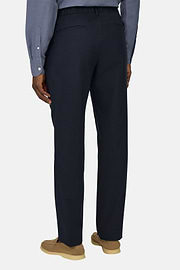 Pantalon En Coton Extensible, bleu marine, hi-res