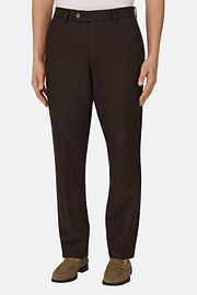 Linen Trousers, Brown, thumb, 1