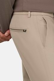 Trousers in Stretch Cotton, Sand, thumb, 3