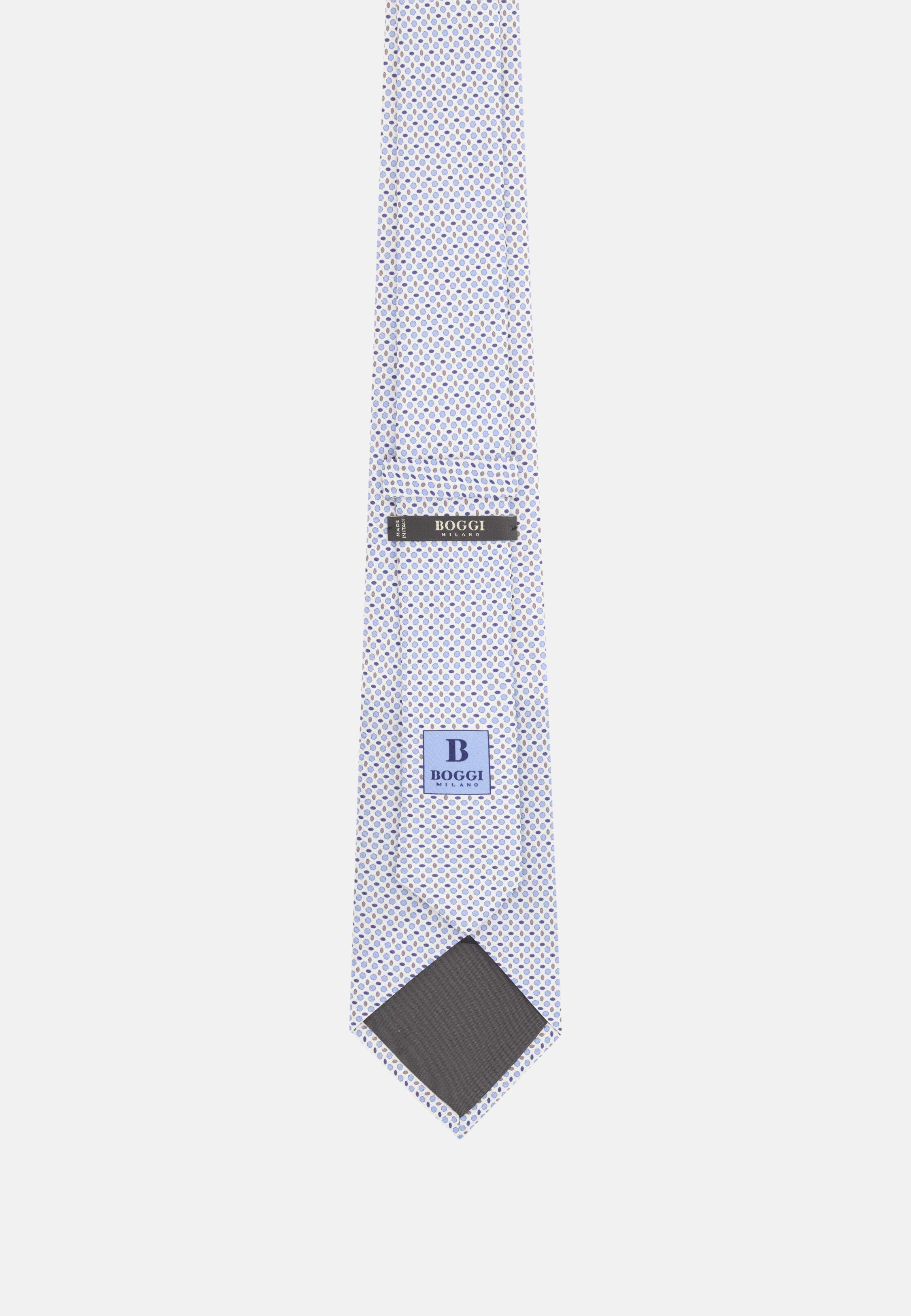 BOGGI MILANO ネクタイ Men's Geometric Patterned Silk Tie, Orange | Boggi Milano