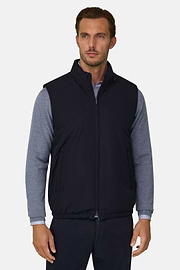 Gilet in Technical Fabric, Navy blue, thumb, 1