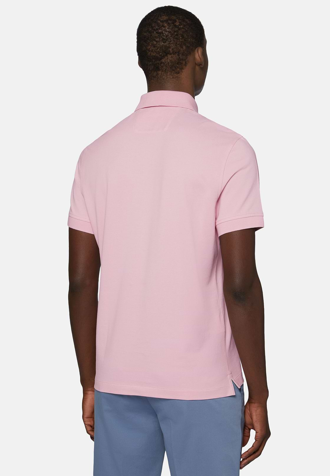 Poloshirt van katoenpiqué, Pink, hi-res