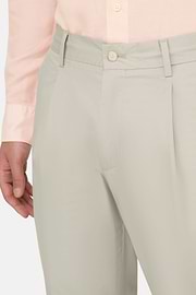 Pantaloni In Cotone, Sabbia, thumb, 5