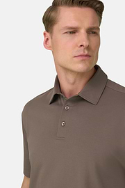Polo Aus Elastischer Supima-Baumwolle, Schlamm, thumb, 4