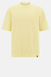 T-Shirt En Jersey De Coton, Jaune, hi-res
