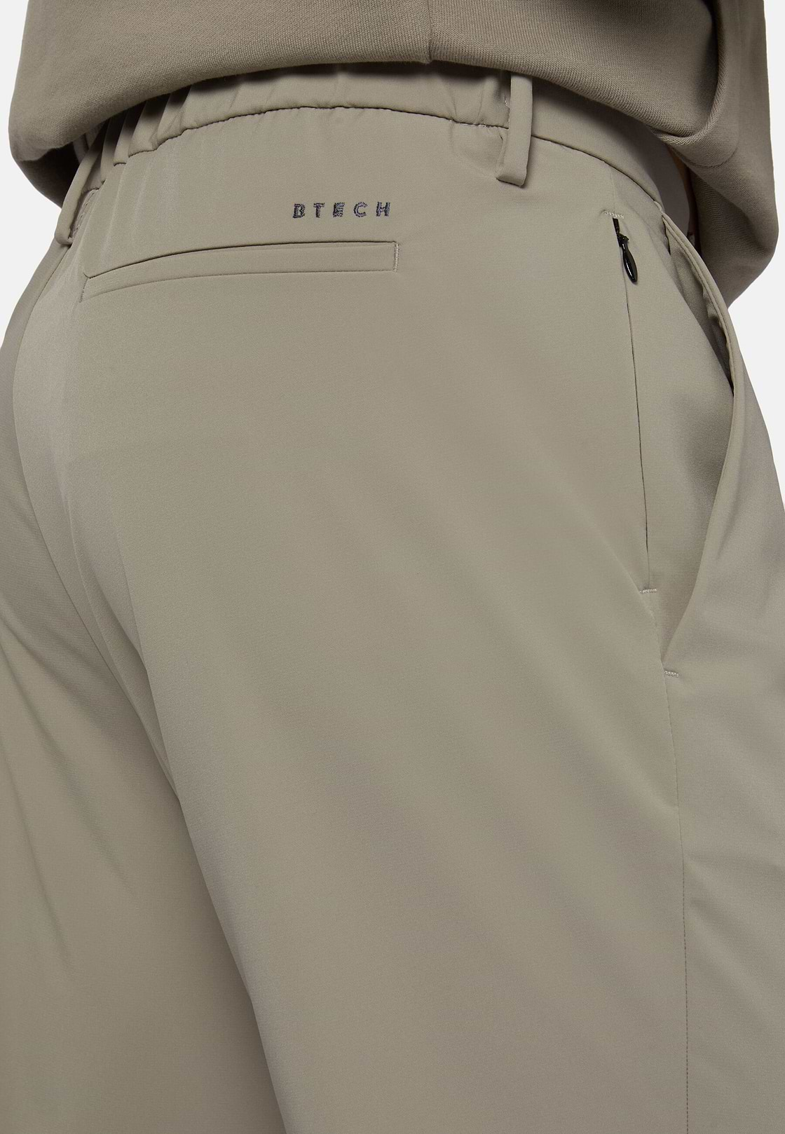 Pantalon En Nylon Extensible B Tech, Taupe, hi-res