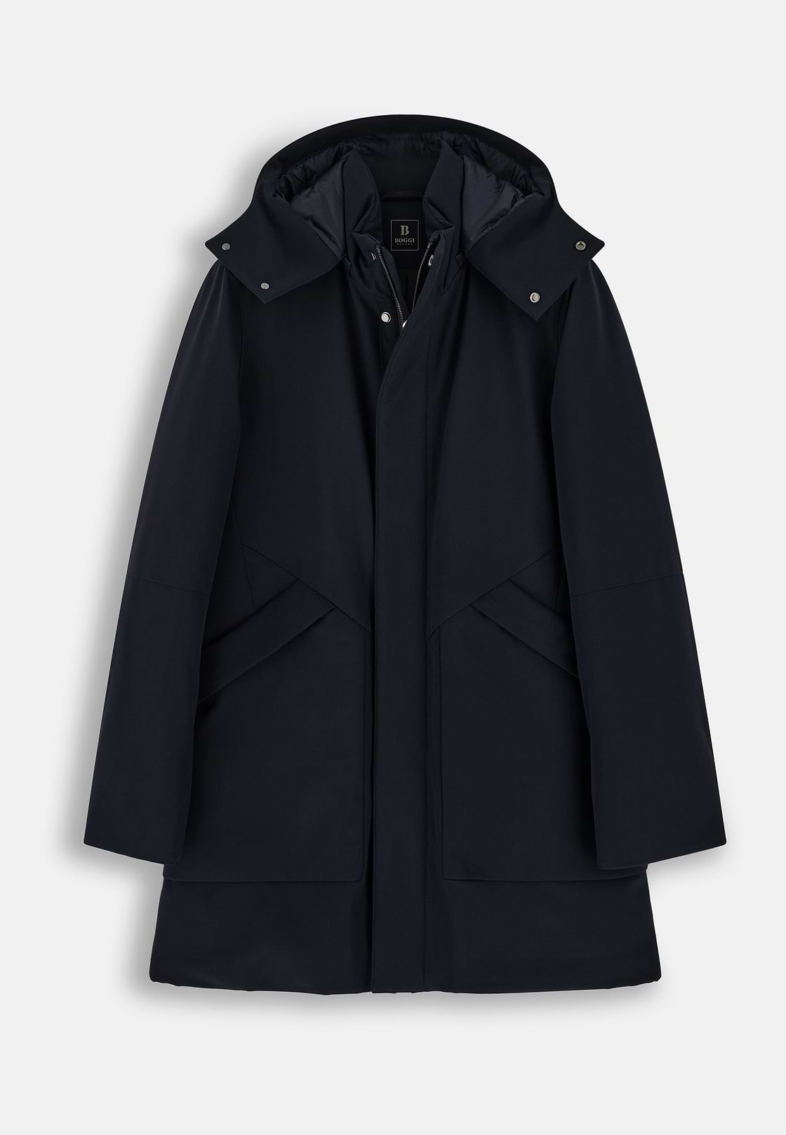 Parka in Technical Fabric B Tech, Navy blue, hi-res, 6